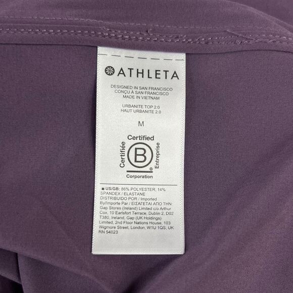 Athleta Urbanite Button Down Shirt in Dusk Violet Size Medium - Picture 5 of 7